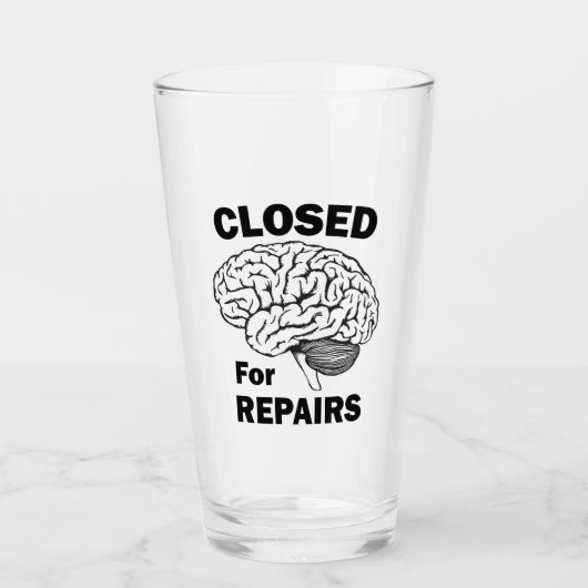 Verre Cerveau Fermé Pour Réparations (Devant)