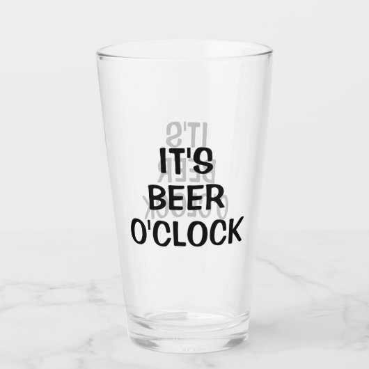 Verre C'est Beer O'clock (Dos)