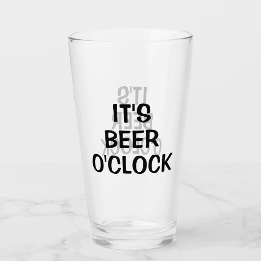 Verre C'est Beer O'clock (Devant)