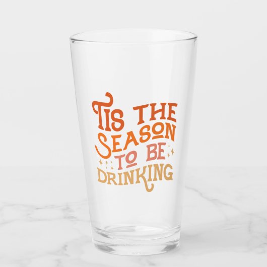 Verre C'est la saison pour boire Drôle Conception de vac (Devant)