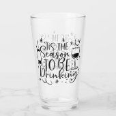 Verre C'est la saison pour boire | Humour XMAS (Dos)