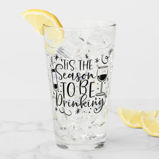 Verre C'est la saison pour boire | Humour XMAS (Devant glace)