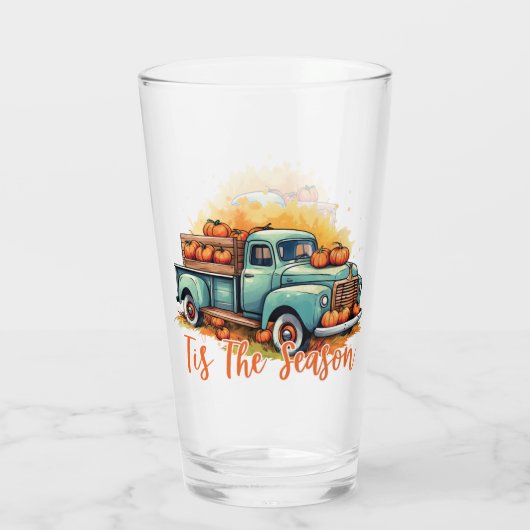 Verre "C'Est Le Camion Citrouille De La Saison (Dos)