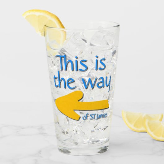 Verre C'est le chemin de saint james (Devant glace)
