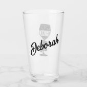 Verre C'est l'horloge du vin (Dos)