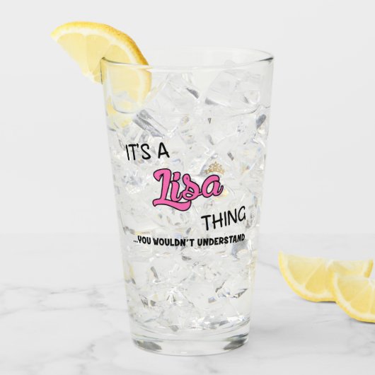 Verre C'est une chose Lisa que vous ne comprendriez pas (Devant glace)