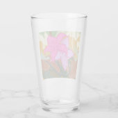 Verre Cette conception d'art floral abstrait mélange des (Dos)