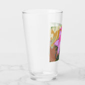 Verre Cette conception d'art floral abstrait mélange des (Droite)
