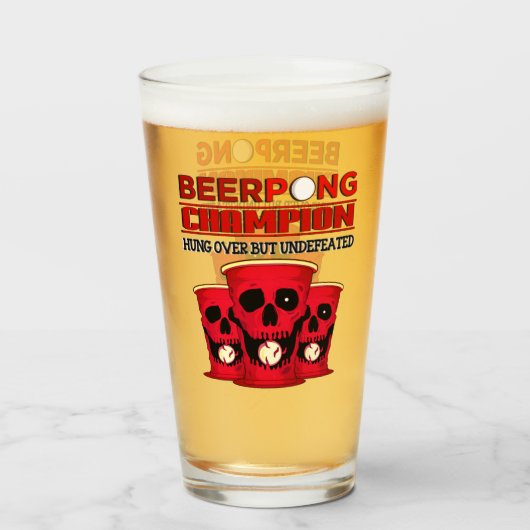 Verre Champion de Beer Pong (Devant (rempli))
