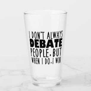 Verre Champion de l'équipe de discussion amusante