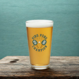 Verre Champion Ping Pong Personnalisé Pint Glass