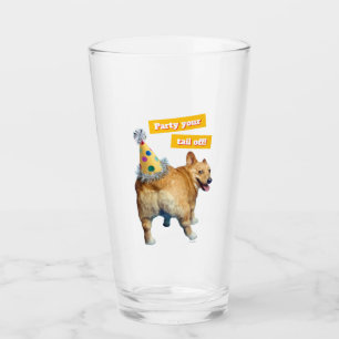 Verre Chapeau d'anniversaire Corgi Butt