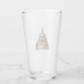Verre Chapeau de fête d'anniversaire de paresseux gros c (Dos)
