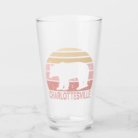 Verre Charlottesville Virginia Retro Bear (Devant)