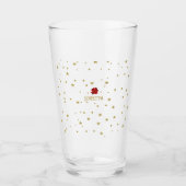 Verre Charme classique : des étoiles de Noël rétro en ve (Devant)