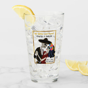 Verre Charro et Catrina Sugar Skuls Dansant
