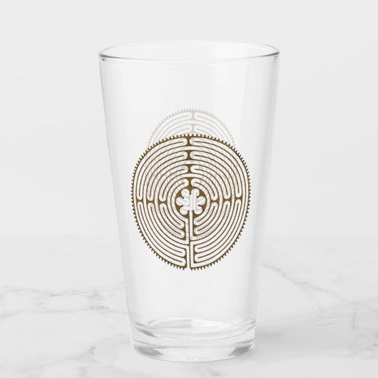 Verre Chartres Labyrinthe - Symbole spirituel Antique 1 (Devant)