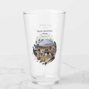 Verre Chasse à la caille avec un Espagnol breton, Art