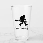 Verre Chasse Personnalisée Sasquatch Funny Beer Glass Tu (Devant)