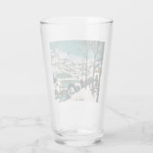 Verre Chasseurs dans le paysage de neige Pieter Bruegel (Dos)