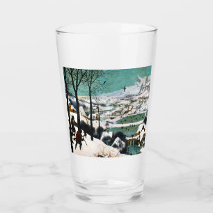 Verre Chasseurs dans le paysage de neige Pieter Bruegel