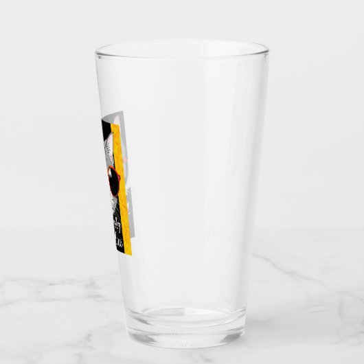 Verre Chat à la mode (Gauche)