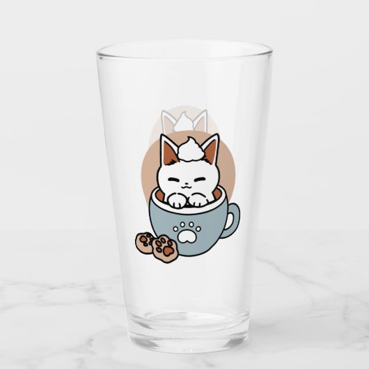 Verre Chat adorable en Mug Conception de vacances - Chat (Devant)