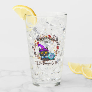 Verre Chat aux sorcières mignonne et Punny