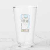 Verre Chat Cool amusant (Dos)