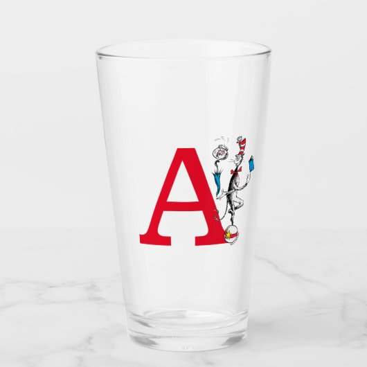 Verre Chat dans l'acte d'équilibre Monogramme Z (Devant)