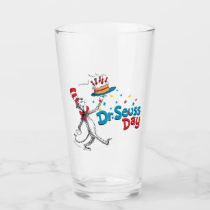 Verre Chat dans le Casquette Dr Seuss Day