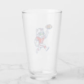 Verre Chat de foot drôle (Dos)
