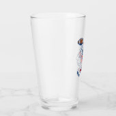 Verre Chat de foot drôle (Droite)