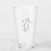 Verre Chat de Noël noir blanc Tuxedo (Dos)