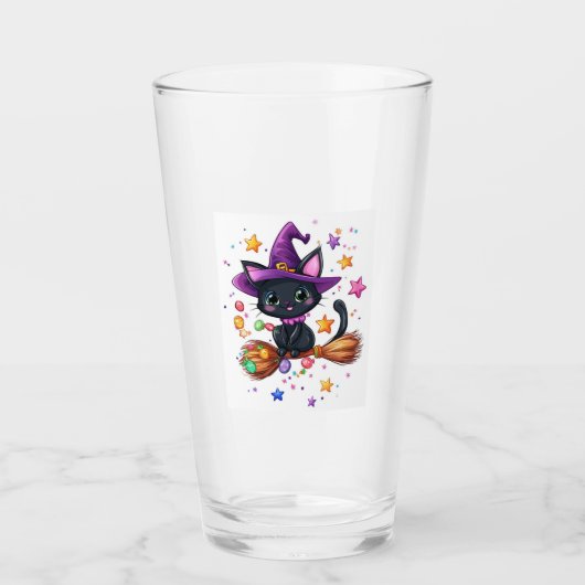Verre Chat de sorcière de bonbons (Devant)