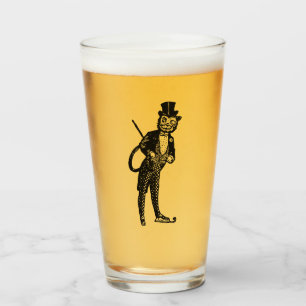 Verre Chat d'opéra sophistiqué vintage