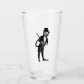 Verre Chat d'opéra sophistiqué vintage (Devant)