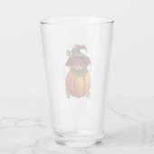 VERRE CHAT DRÔLE MIGNON CITROUILLE (Dos)