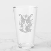 Verre Chat et chauves-souris I (Dos)
