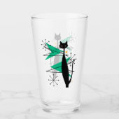 Verre Chat frais moderne de la rétro moitié du siècle (Devant)