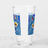 Verre Chat gothique bleu (Gauche)