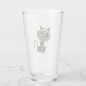 VERRE CHAT JAUNE ET NOIR CLAIR (Dos)