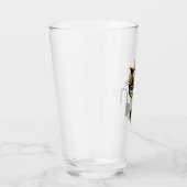 VERRE CHAT JAUNE ET NOIR CLAIR (Droite)