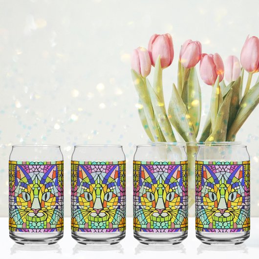 Verre Chat moderne - Mosaïque Cutest Kitty