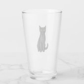 Verre chat noir (Dos)