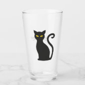 Verre chat noir (Devant)