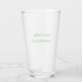 Verre Chat noir amusant (Dos)