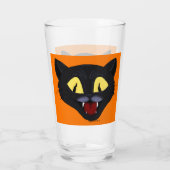 Verre Chat noir d'Halloween (Dos)