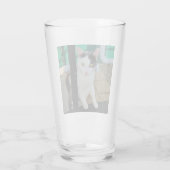 Verre Chat noir et blanc (Dos)