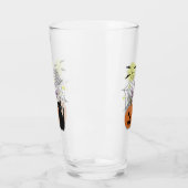 Verre Chat noir et Citrouille pas effrayant Halloween (Gauche)